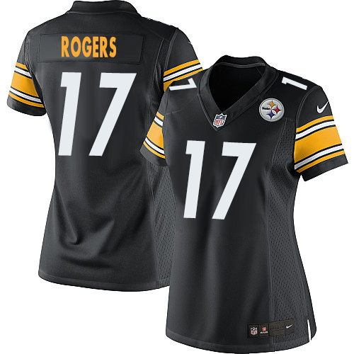 Women's Elite Eli Rogers Nike Jersey Black Home - #17 NFL Pittsburgh Steelers